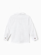 Рубашка для девочки KAFTAN: Linen, белая, размер 34 (122-128 см) - Фото 10