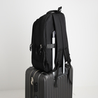Рюкзак молодёжный из текстиля на молнии, 4 кармана, цвет чёрный - Фото 7