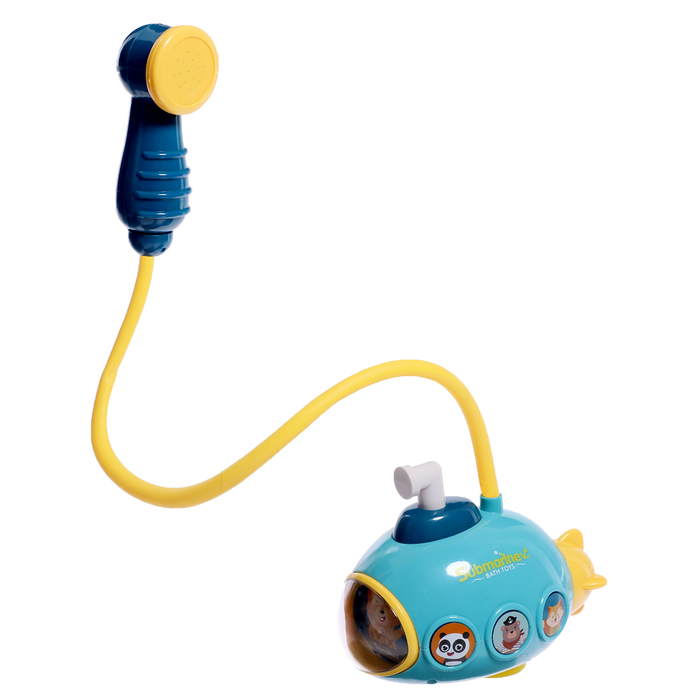Детский душ для ванны «Подводная лодка», работает от батареек, цвет МИКС - фото 1900742215
