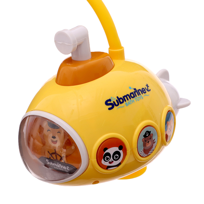 Детский душ для ванны «Подводная лодка», работает от батареек, цвет МИКС - фото 1900742224
