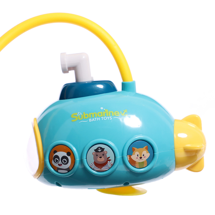 Детский душ для ванны «Подводная лодка», работает от батареек, цвет МИКС - фото 1900742216