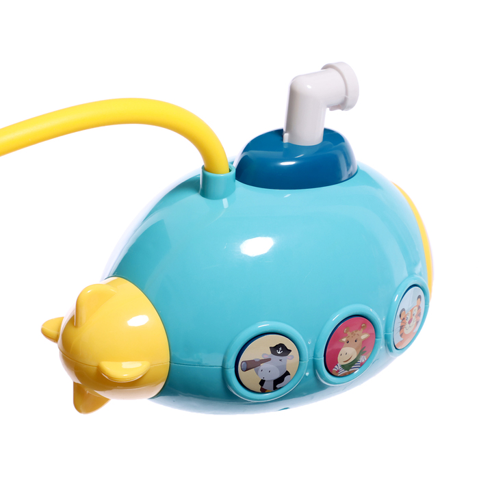Детский душ для ванны «Подводная лодка», работает от батареек, цвет МИКС - фото 1900742217