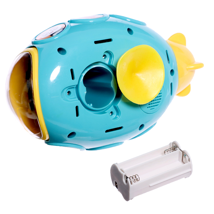 Детский душ для ванны «Подводная лодка», работает от батареек, цвет МИКС - фото 1900742222