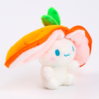 Мягкая игрушка «Зайка-морковка» на брелоке, 11 см - фото 9158094