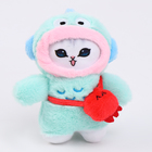 Мягкая игрушка «Кошечка в костюме» на брелоке, 12 см - фото 321115429