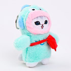 Мягкая игрушка «Кошечка в костюме» на брелоке, 12 см - фото 9158106
