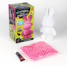 Игрушка помпонами «Зайка», розовый - Фото 2