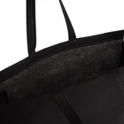 Сумка пляжная без застёжки, цвет чёрный (комплект 2 шт) - фото 40324172