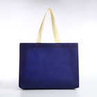 Сумка шопер без застёжки, 35×10×25 см, синяя - Фото 3