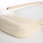 Сумка женская багет на молнии, 26.5×7.5×20 см, белая - Фото 6