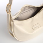 Сумка женская багет на молнии, 26.5×7.5×20 см, белая - Фото 3