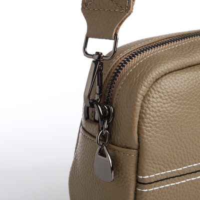 Сумка женская на молнии, цвет хаки