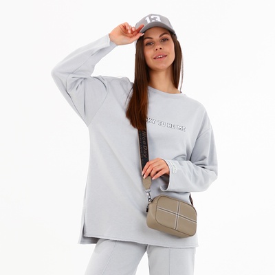 Сумка женская на молнии, цвет хаки