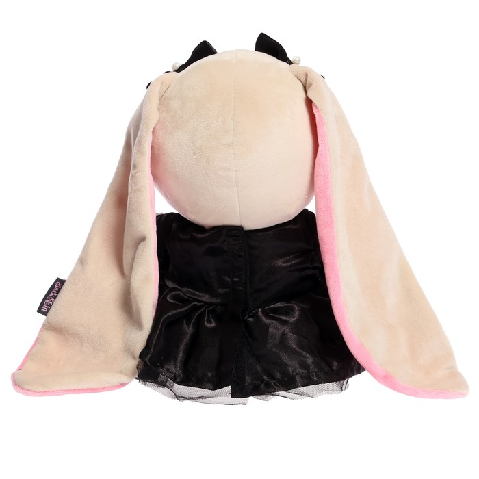 Мягкая игрушка "Зайка Лин в модном черном платье с белым воротничком", 25 см JL-04202318-25