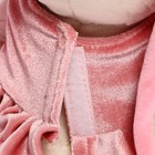 Мягкая игрушка «Зайка Лин», в розовом бархатном платьице с бантиком, 20 см - Фото 4