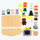 Настольный театр «Набор 5 в 1: Колобок, Репка, Курочка Ряба, Теремок, Маша и медведь» - Фото 2