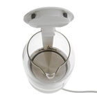 Чайник электрический HARPER HWK-GM02, 2200 Вт, 1.7 л, стекло, белый - фото 9126390