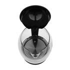 Чайник электрический HARPER HWK-GD04, 2200 Вт, 1.7 л, стекло, чёрный - Фото 5