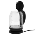 Чайник электрический HARPER HWK-GD04, 2200 Вт, 1.7 л, стекло, чёрный - Фото 6