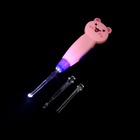 Палочка для чистки ушей LES-02, LED-подсветка, 3 насадки, от батареек, пёсик - Фото 2