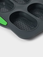 Форма для выпечки с перфорацией «Булочки», силикон, 34.5×23×2.5 см, 8 ячеек (9.5×6.3×2.4 см), чёрная - Фото 8