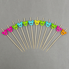 Шпажки деревянные для канапе «Мышонок», 12 см, набор 12 шт. - Фото 2