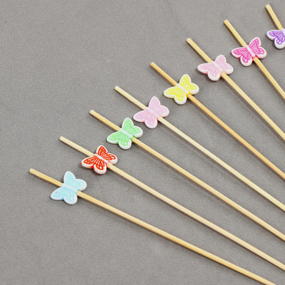 Шпажки для канапе деревянные «Бабочки», 12 см, набор 12 шт.