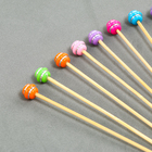 Шпажки для канапе деревянные «Сладости», 12 см, набор 12 шт. - Фото 1