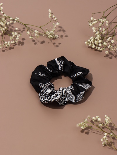 Резинка для волос QF «Орбита», орнамент галант, 10 см, МИКС