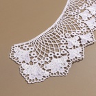 Воротник пришивной, гипюровый, 21 × 6,5 см, цвет белый - Фото 4
