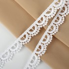 Кружево гипюровое, 13 мм × 11 ± 1 м, цвет белый - фото 23694108