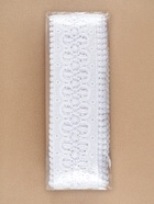 Кружево гипюровое, 83 мм, 11±1 м, белое - фото 60832461