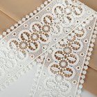 Кружево гипюровое, 83 мм, 11±1 м, айвори - Фото 2