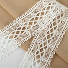 Кружево гипюровое, 40 мм, 11±1 м, айвори - Фото 2