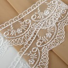 Кружево на сетке, 50 мм × 11 ± 1 м, цвет белый - Фото 2