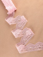 Кружево на сетке, 50 мм, 11±1 м, нежно-розовое - Фото 2