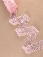 Кружево на сетке, 45 мм, 11±1 м, нежно-розовое - Фото 2