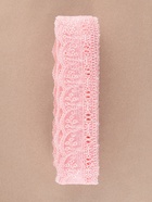 Кружево на сетке, 45 мм, 11±1 м, нежно-розовое - Фото 4