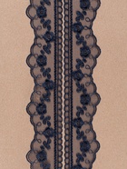 Кружево на сетке, 40 мм, 11±1 м, тёмно-синее - Фото 3