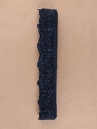 Кружево на сетке, 40 мм, 11±1 м, тёмно-синее - Фото 4