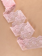 Кружево на сетке, 85 мм, 11±1 м, нежно-розовое - Фото 2