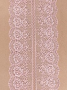 Кружево на сетке, 105 мм, 11±1 м, нежно-розовое - Фото 3