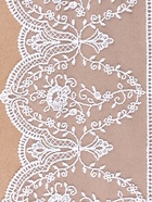 Кружево на сетке, 145 мм, 11±1 м, белое - Фото 3