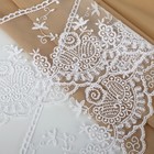 Кружево на сетке, 125 мм × 11 ± 1 м, цвет белый - Фото 2