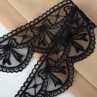 Кружево на сетке, 55 мм, 11±1 м, чёрное - Фото 2