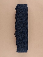 Кружево на сетке, 55 мм, 11±1 м, тёмно-синее - Фото 4