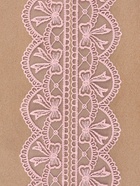 Кружево на сетке, 55 мм, 11±1 м, нежно-розовое - Фото 3