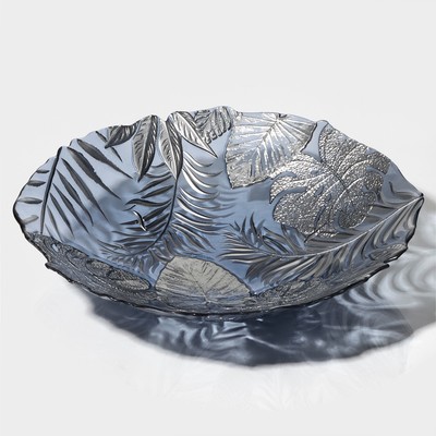 Салатник "Арабис" 33 см, цвет голубой