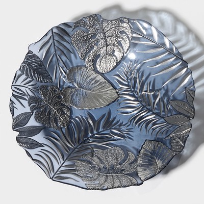 Салатник "Арабис" 33 см, цвет голубой