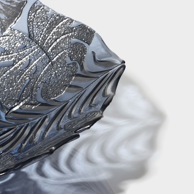 Салатник "Арабис" 33 см, цвет голубой